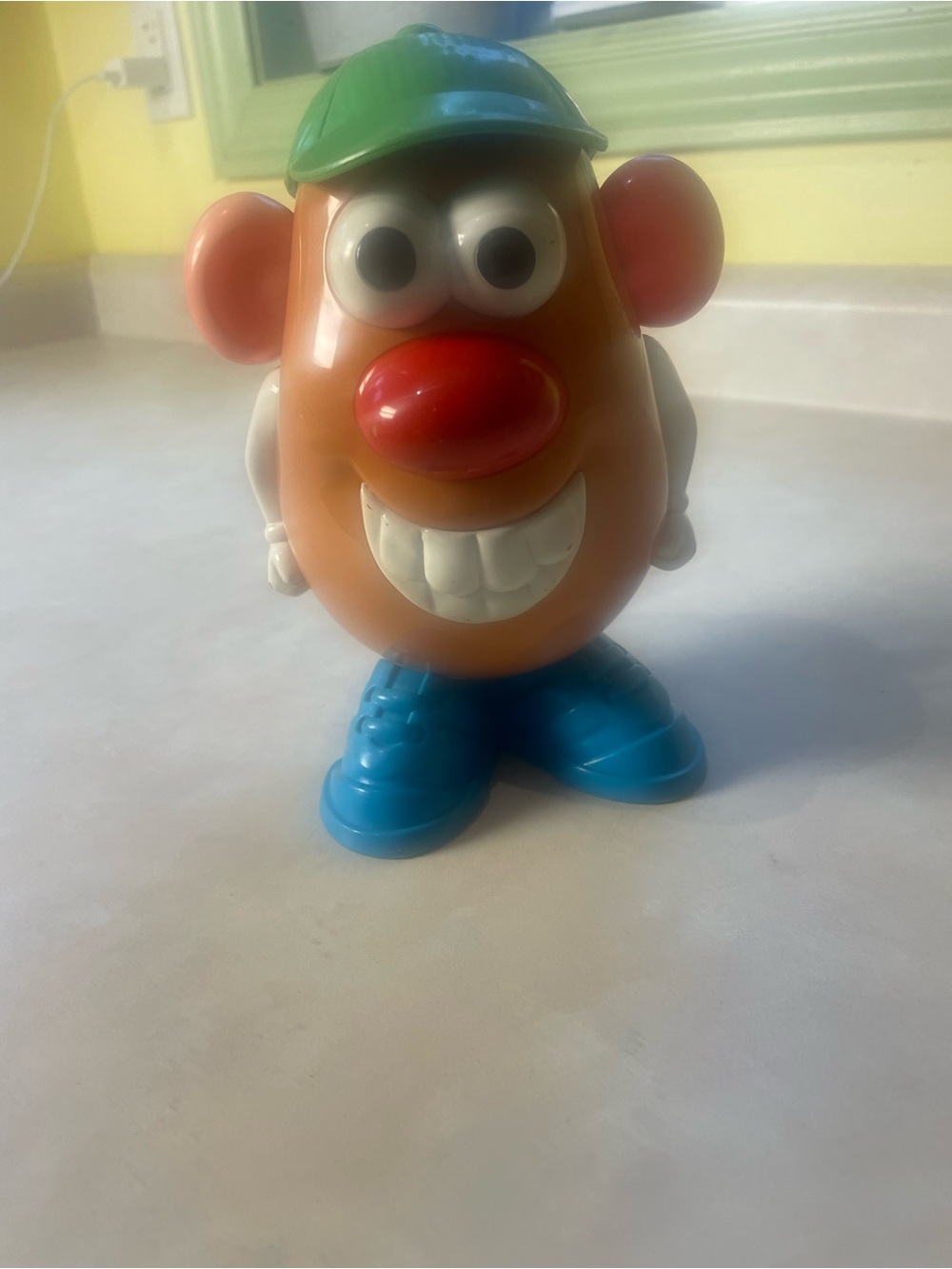 Mr. Potato Head Style Kids Toy - Orange Body with Blue Shoes and Green Hat
